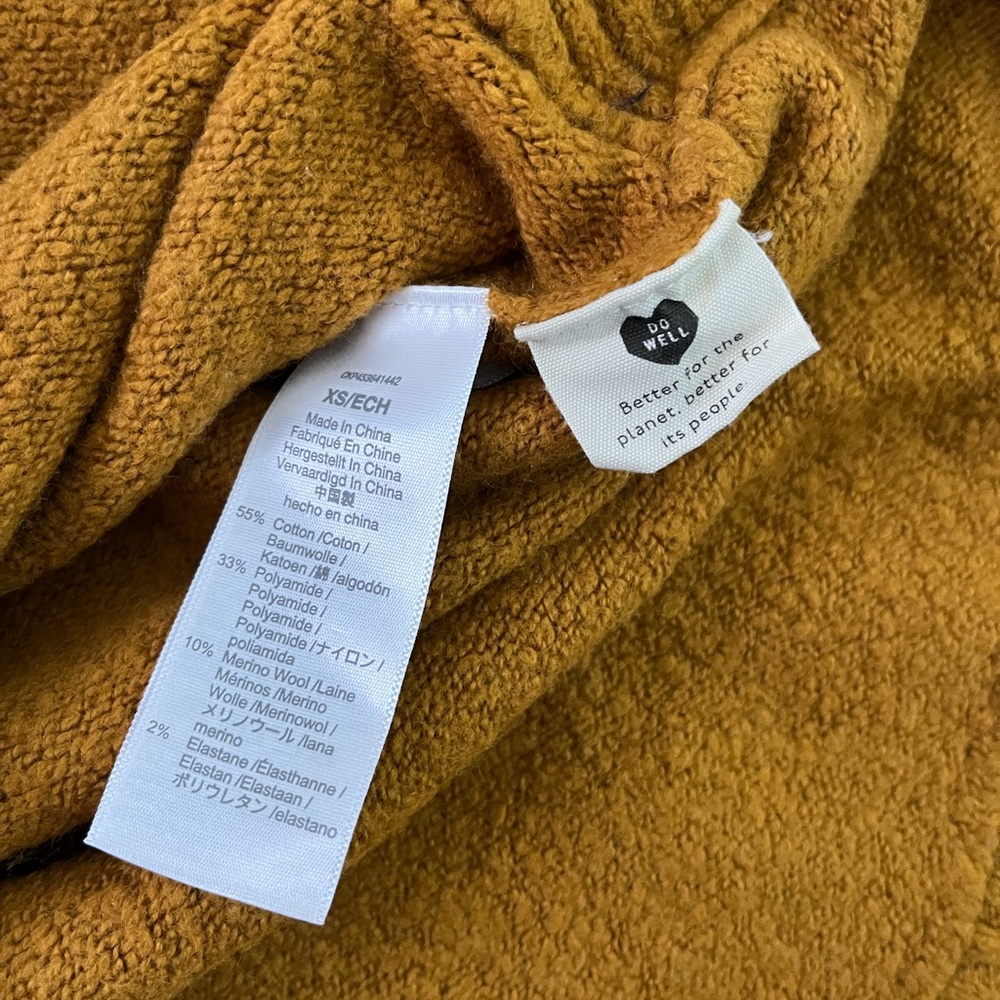 Madewell Womens XS Rust Brown Orange Demi Side Button Sweater Pullover - Picture 3 of 4